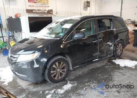 2014 Honda Odyssey Ex-L из США, поврежденный, VIN 5FNRL5H60EB003610